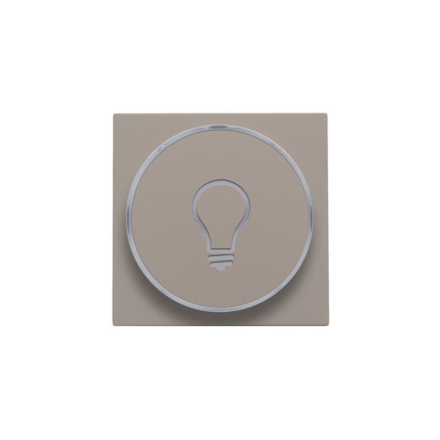 Afwerkingsset doorschijnende ring lampsymbool 6A bronze c.