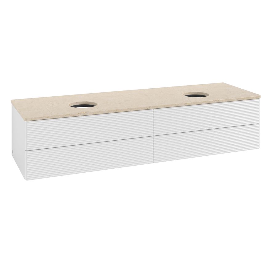 Wastafelonderkast Antao 1600x360x500mm G.White.L K28113GF