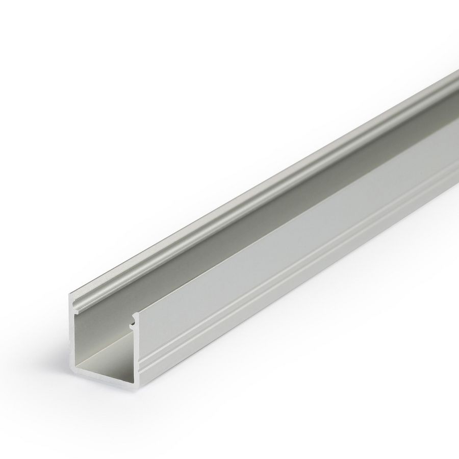 Zak a 2m. Profiel voor ledstrips 10 opbouw 2m1 grijs COB 8mm