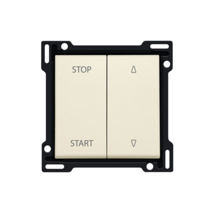 Afwerkingsset elek. gescheiden rolluikschakelaar cream