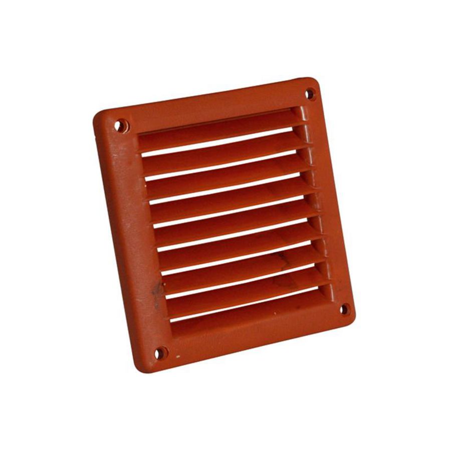 Kunststof schoepenrooster Wood-Line 100x100mm ter