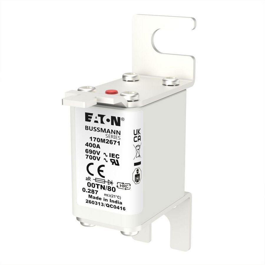 Zekering hoge snelheid 400A AC 690V 200kA 00 aR IEC VVE=6