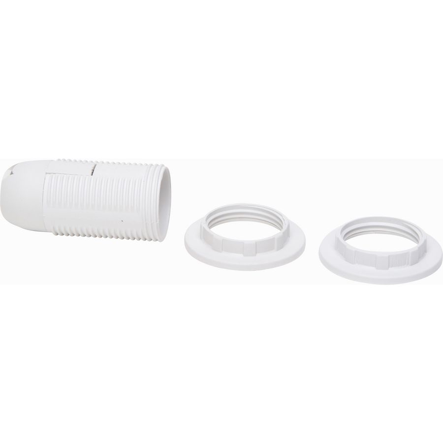 Lamphouder E14 met 2 ringen wit VVE=10