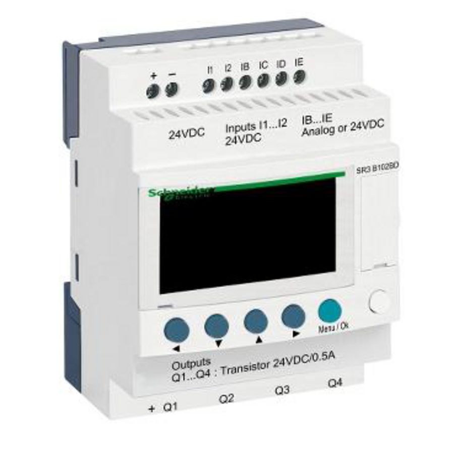 Modulaire smart relais 10 I/O 24V DC klok/di Zelio Logic