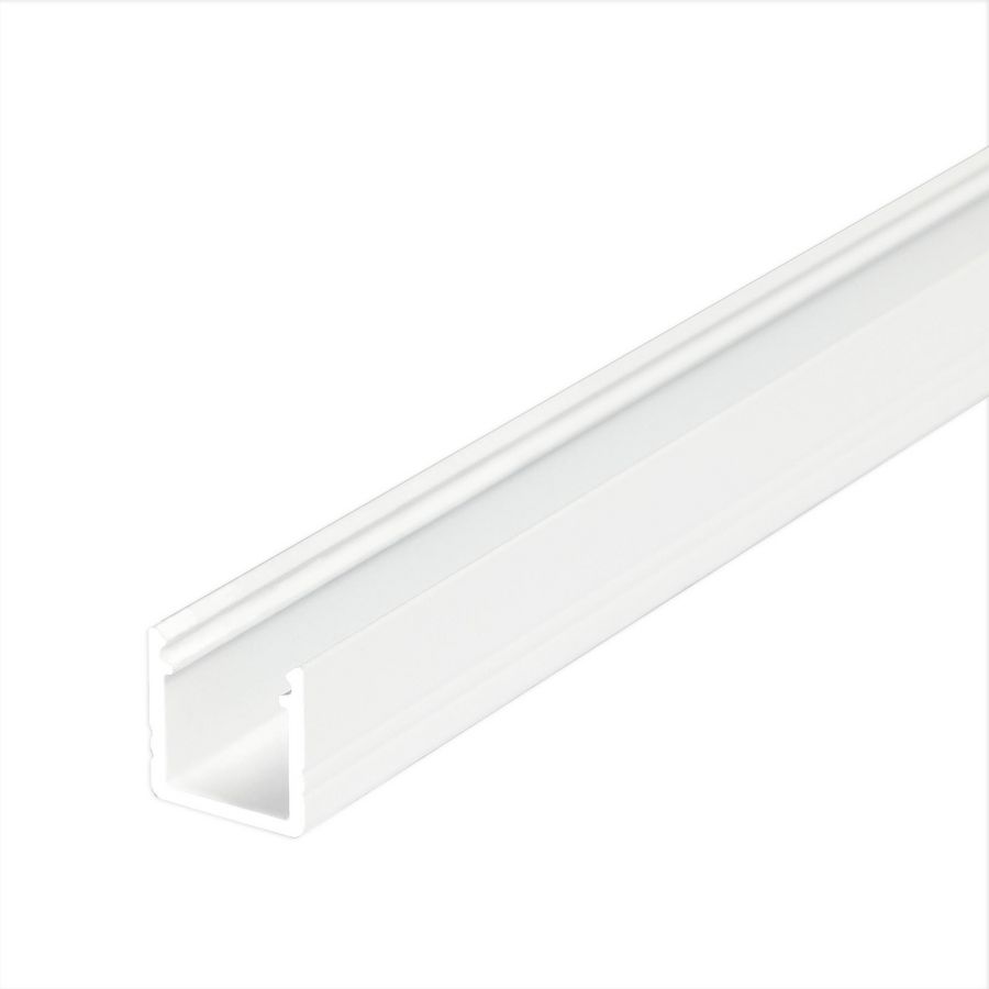 Profiel 10 opbouw 1 m1 wit geschikt voor COB ledstrips 8mm