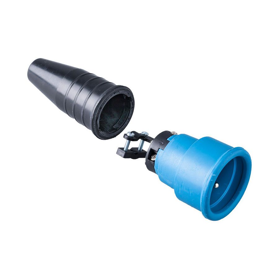 Volrubber koppelcontactstop 16A 250V penaarde blok VVE=100