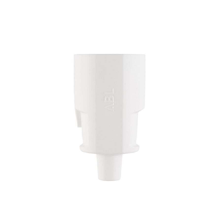 Contastekker geaard compact SCHUKO IP20 PP wit
