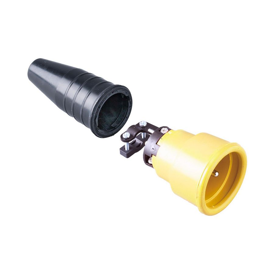 Volrubber koppelcontactstop 16A 250V penaarde blok VVE=100