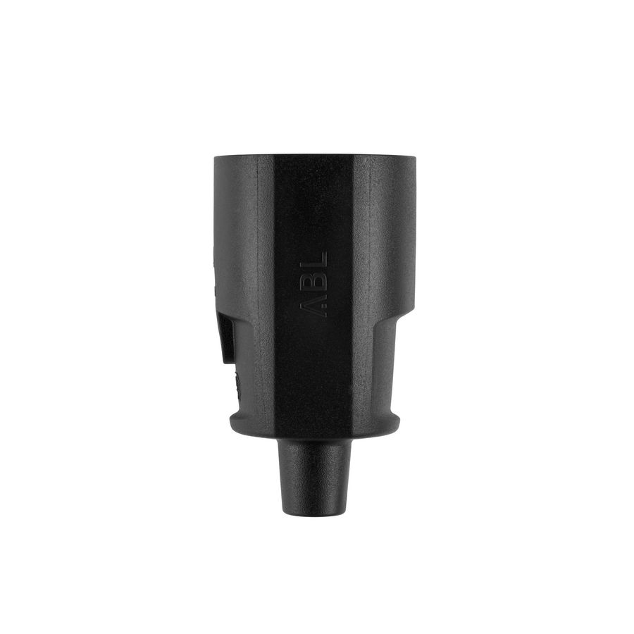 Koppelcontactstop geaard compact SCHUKO IP20 PP zwart