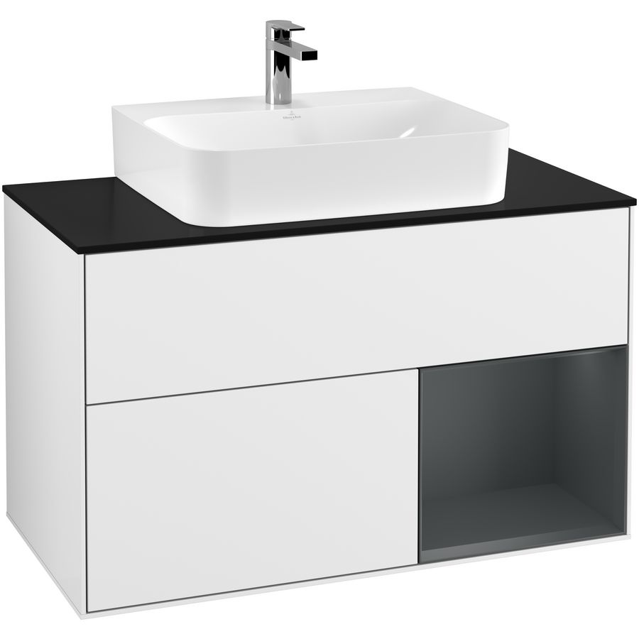 Wastafelonderkast Finion 1000x603x501mm G.White.L G122HGGF