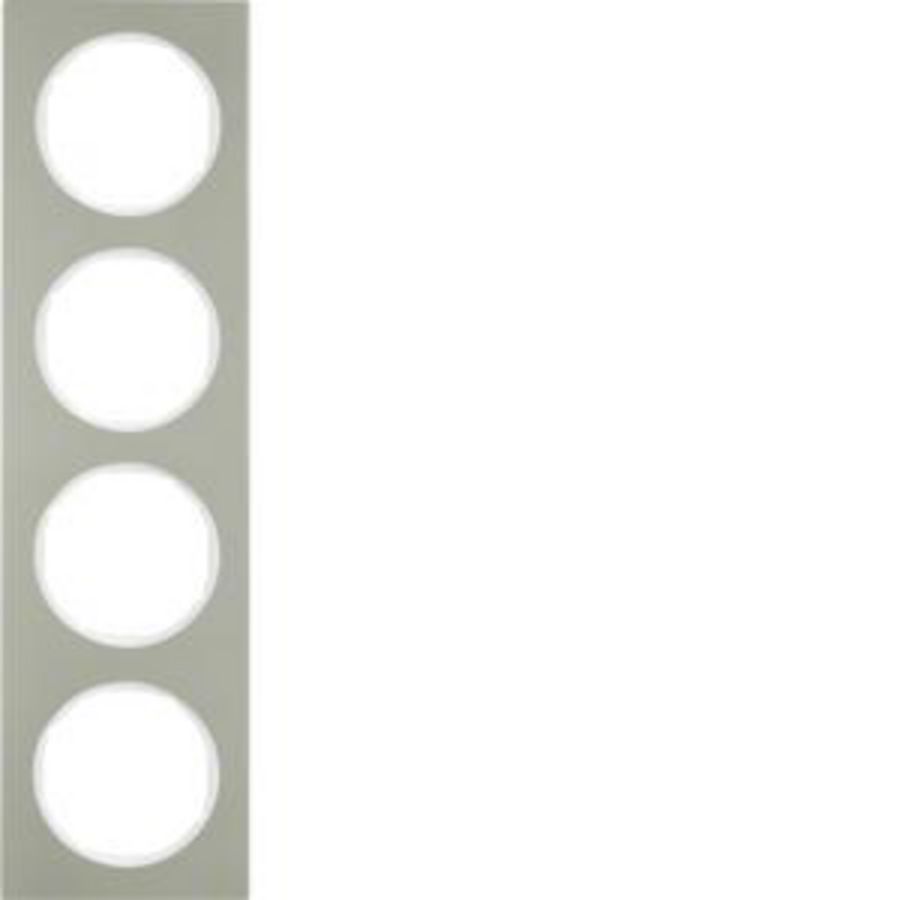 Afdekraam 4-v berker R.3 edelstaal/polarwit