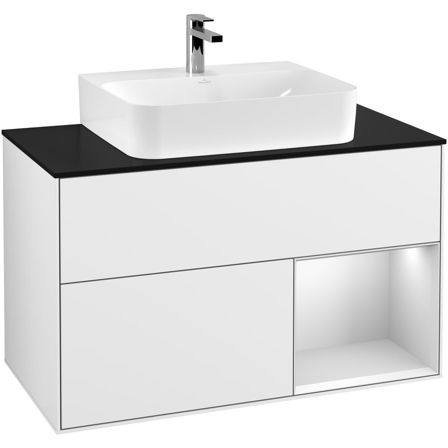 Wastafelonderkast Finion 1000x603x501mm G.White.L G122MTGF