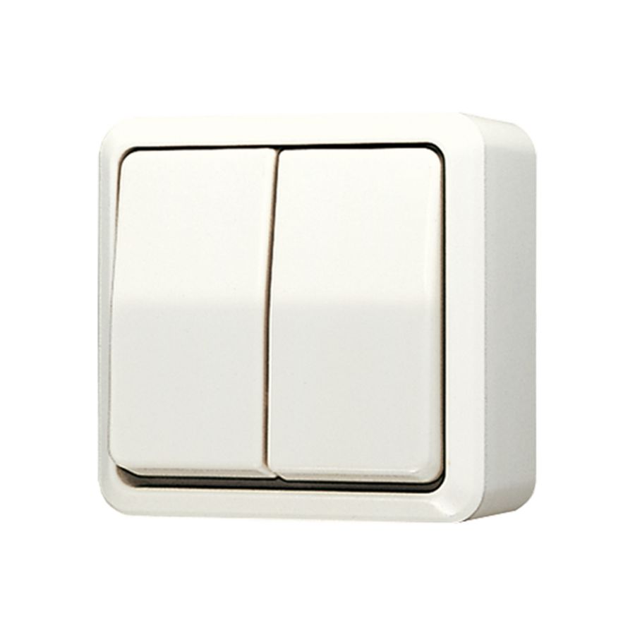 Wipschakelaar AP600 wit 1-polig/wissel