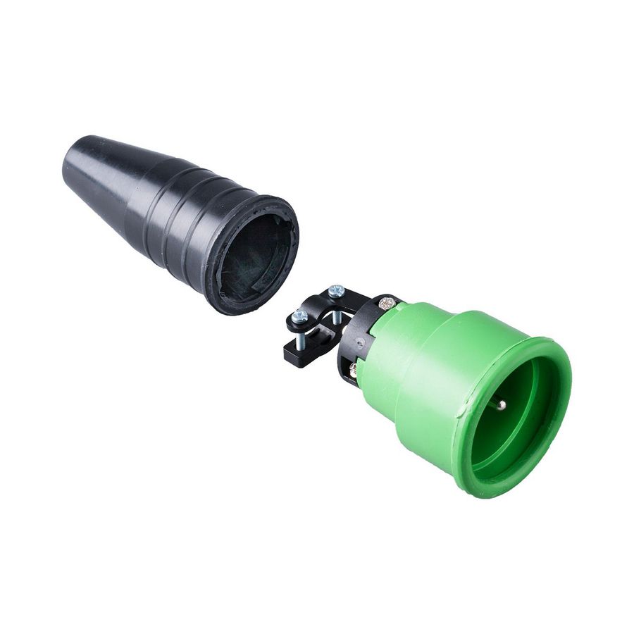 Volrubber koppelcontactstop 16A 250V penaarde blok VVE=100