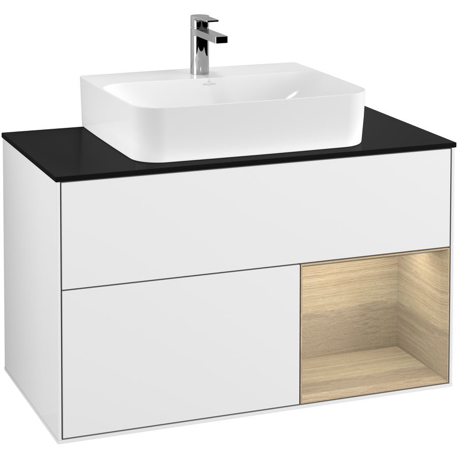 Wastafelonderkast Finion 1000x603x501mm G.White.L G122PCGF