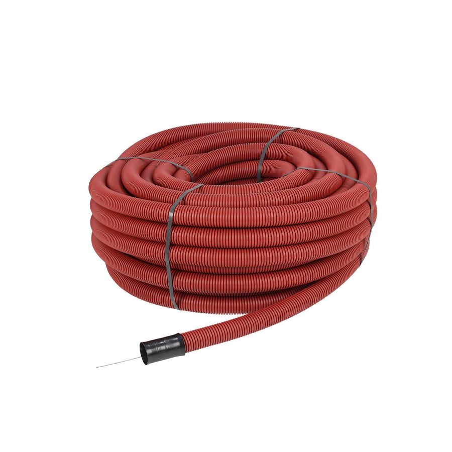 Rol a 25m. Mantelbuis Kabuflex R DN 160 flex rood