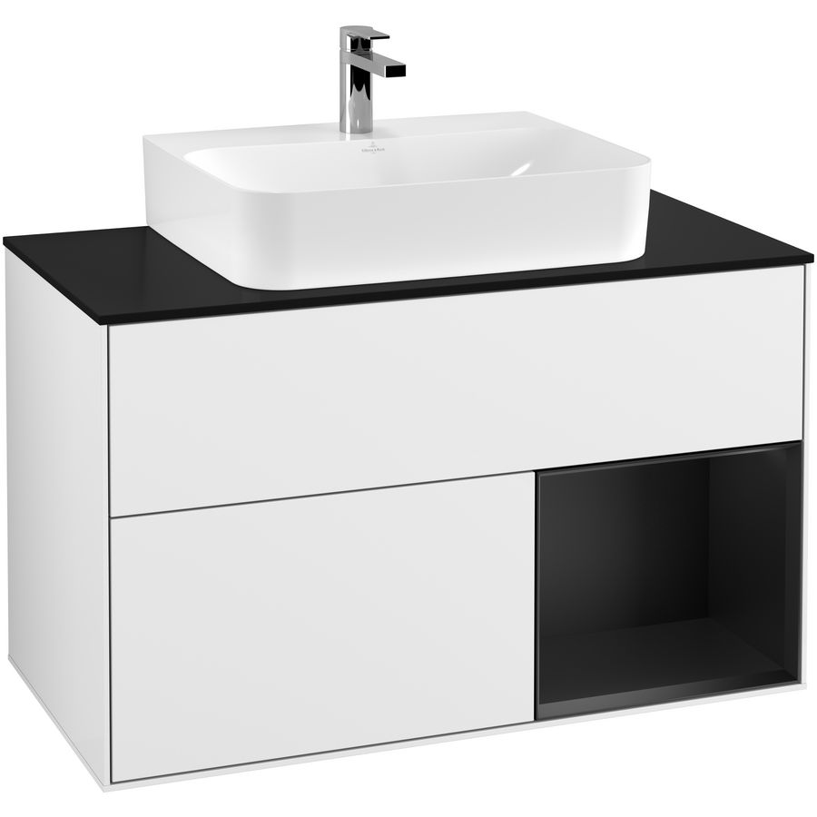 Wastafelonderkast Finion 1000x603x501mm G.White.L G122PDGF