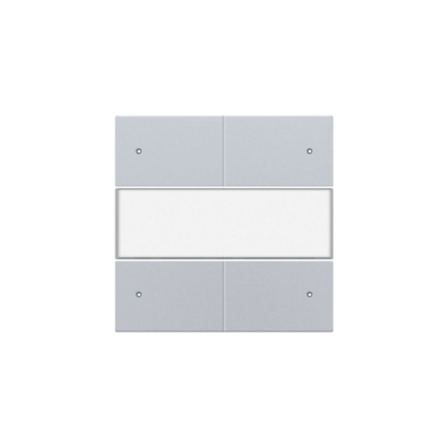 Afwerkingsset 4-voudige pot.vrij knop 24V Led/tekst sterling