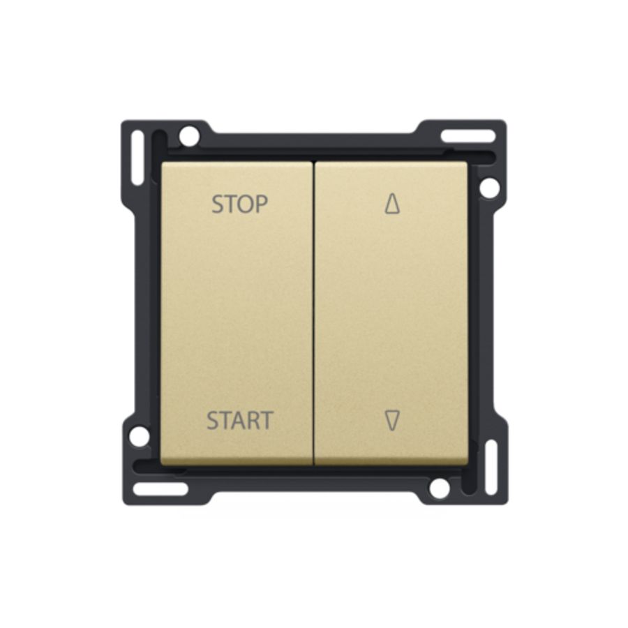 Afwerkingsset elek. gescheiden rolluikschakelaar gold coate