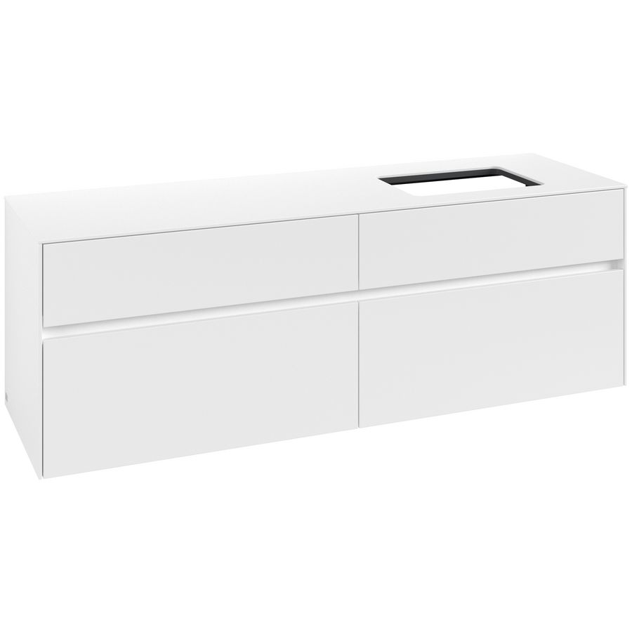 Wastafelonderkast Collaro 1600x548x500mm Wh.Matt C12200MS