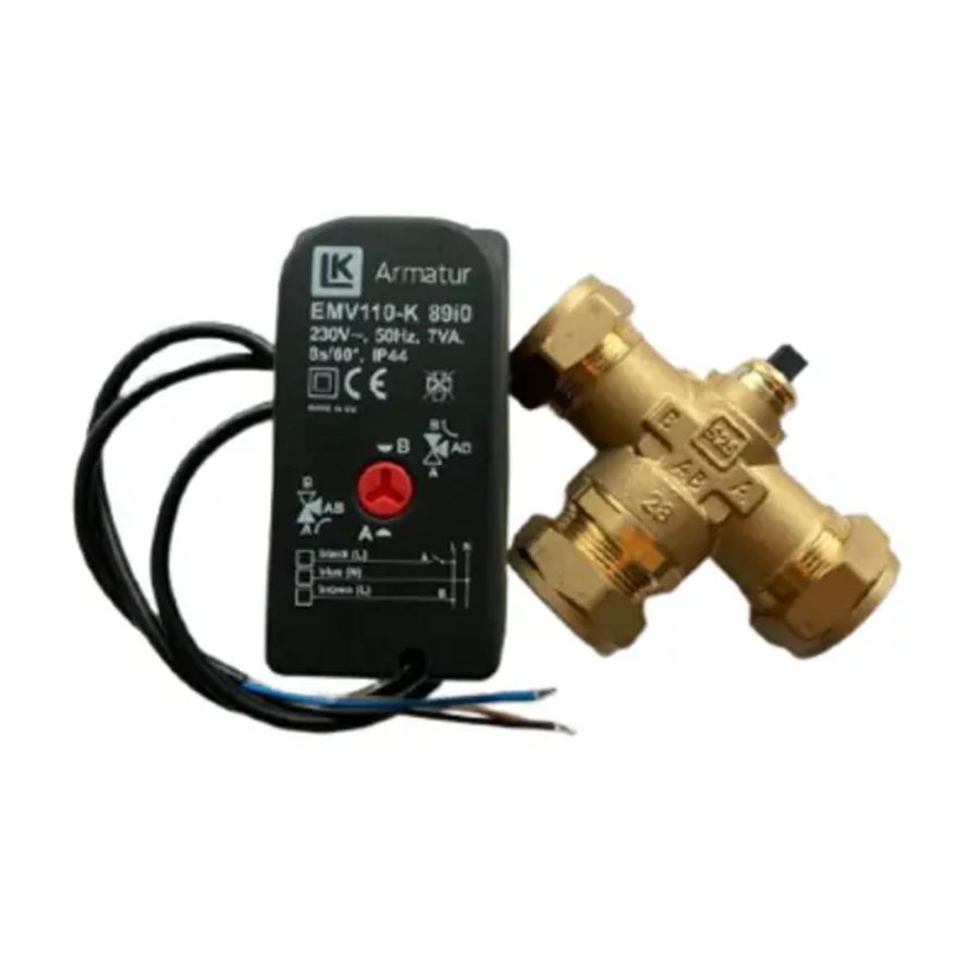 3-wegklep tbv. tapwater verwarming