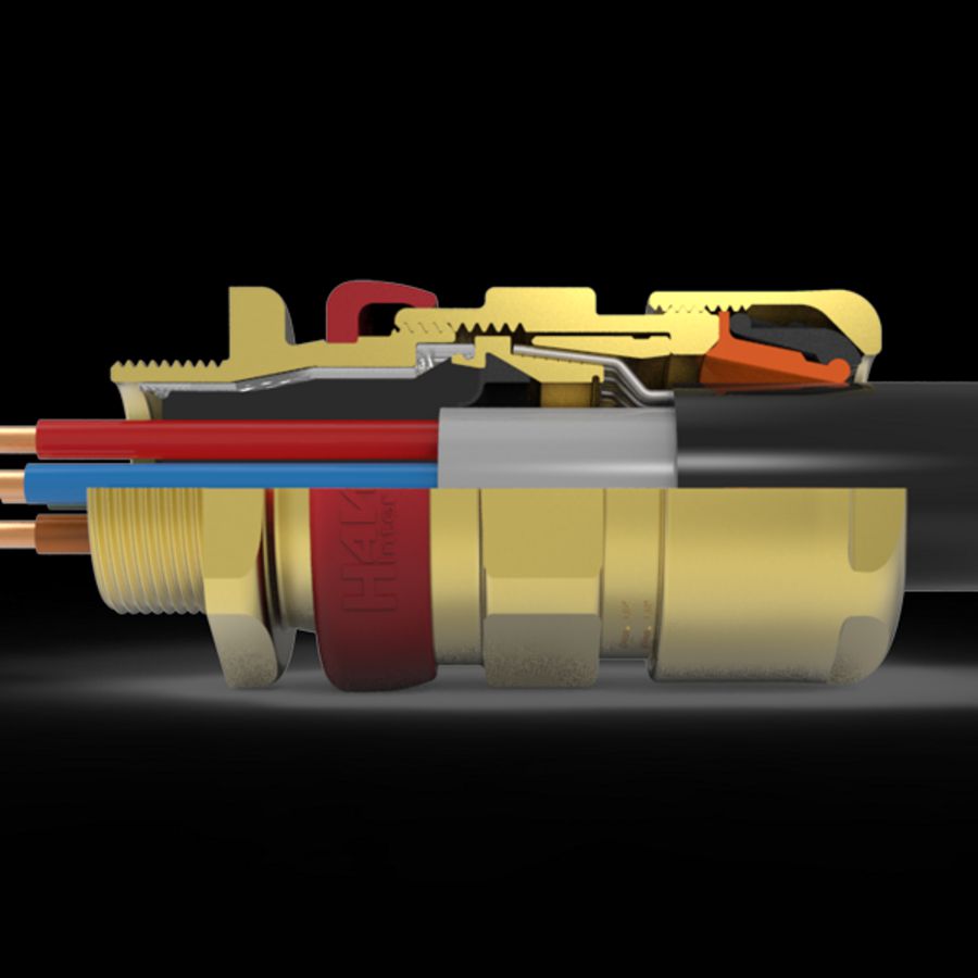 Kabelwartel RVS epoxy ICG653/UNIV-A-1/2"NPT