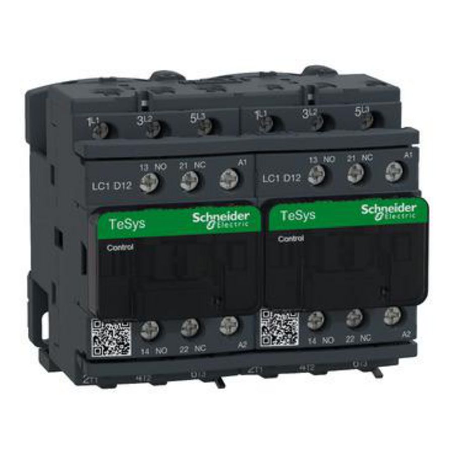 Omkeercont. 12A 3M/HCM+V Mechanisch verg. -Stuurspannin D