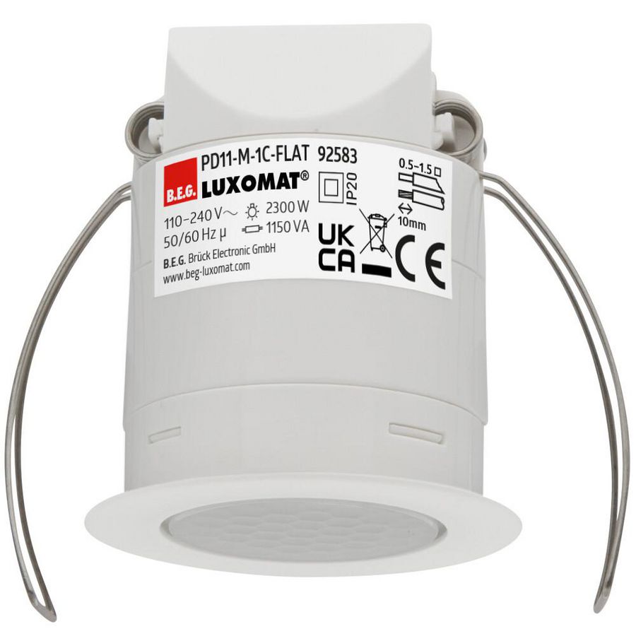 Aanwezigheidsmelder FLAT 360gr. IB wit IP20 9m 1Kanaal