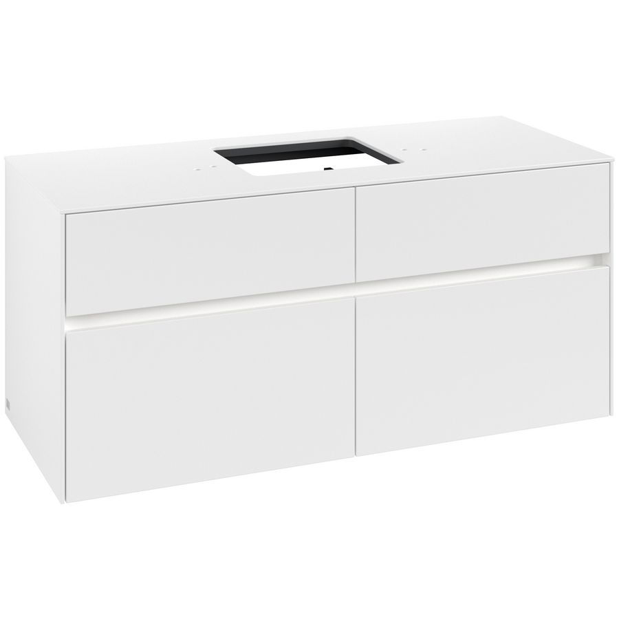Wastafelonderkast Collaro 1200x548x500mm Wh.Matt C128B0MS