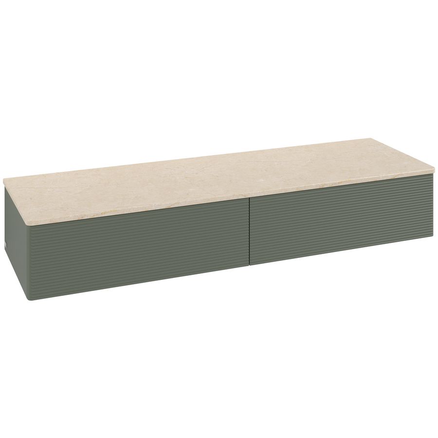 Sideboard Antao 1600x268x500mm L.Green Matt Lacquer L42103HL