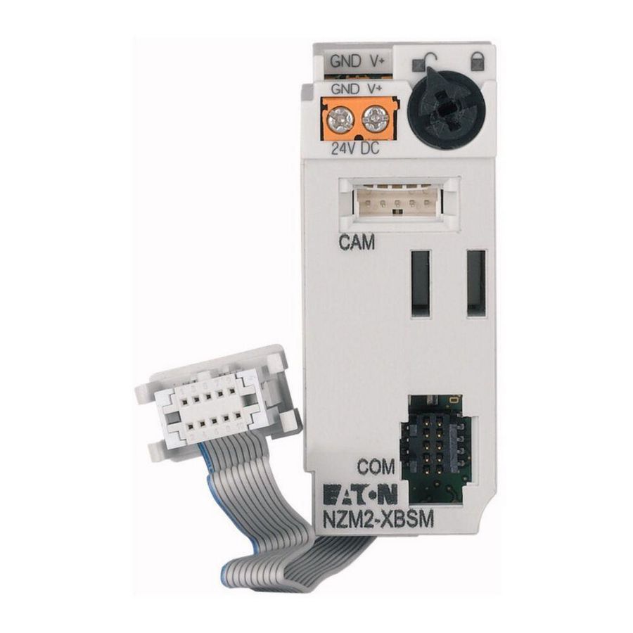 Interface module NZM2 PXR20, verbinding naar communicatie mo