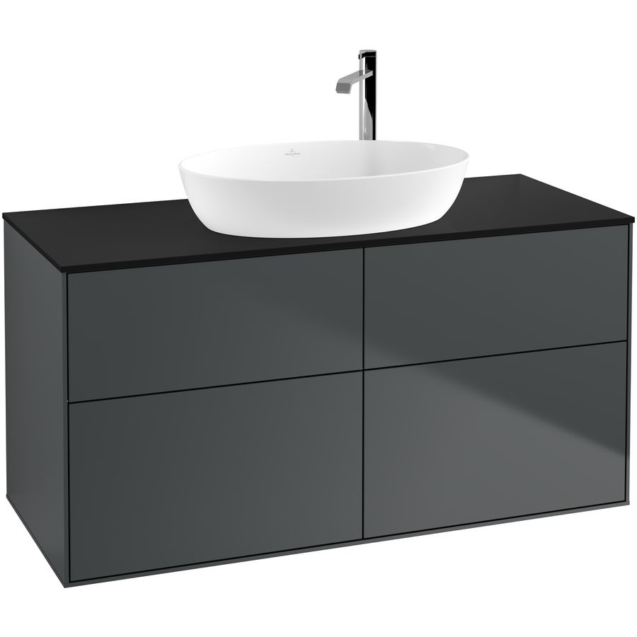 Wastafelonderkast Finion 1200x603x501mm Mid.Blue Matt Lacquer F91200HG