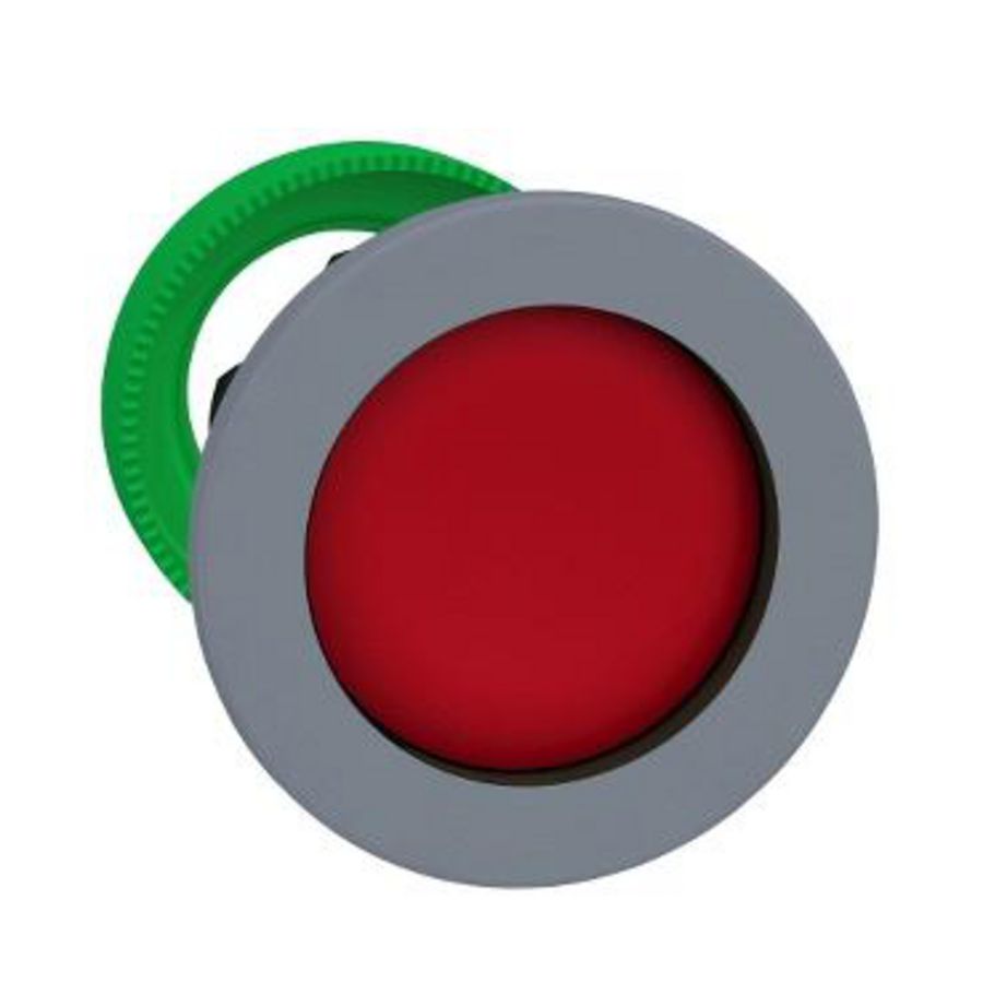 flush mounted red pushbutton head recessed cp grey