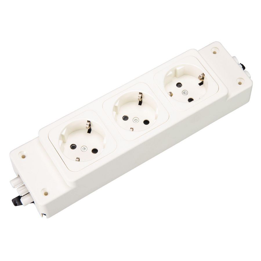 Contactdooscombinatie NETBOX aanraakveilig GST18/3 MK3 3x230v wit
