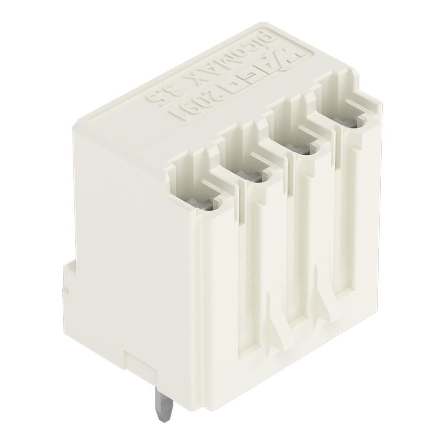 THT FE steker recht Rastermaat 3,5 mm 2091-1304 VVE=200