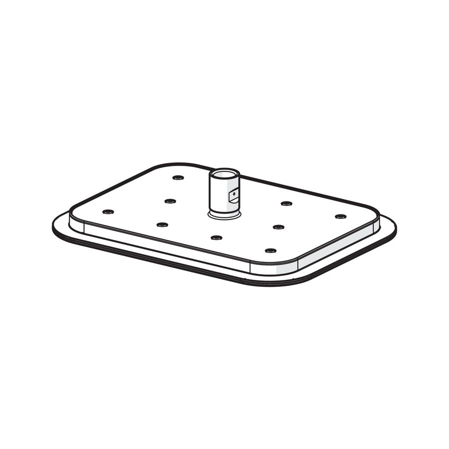 Hoofddouche vierkant