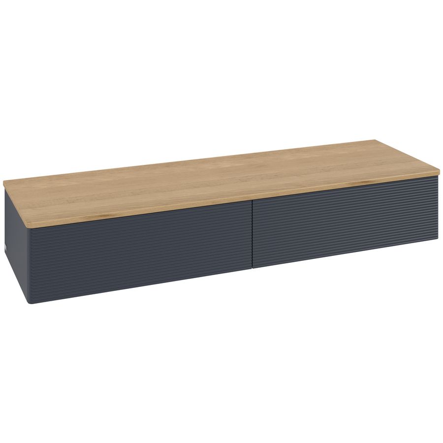 Sideboard Antao 1600x268x500mm Mid.Blue Matt Lacquer K42101HG