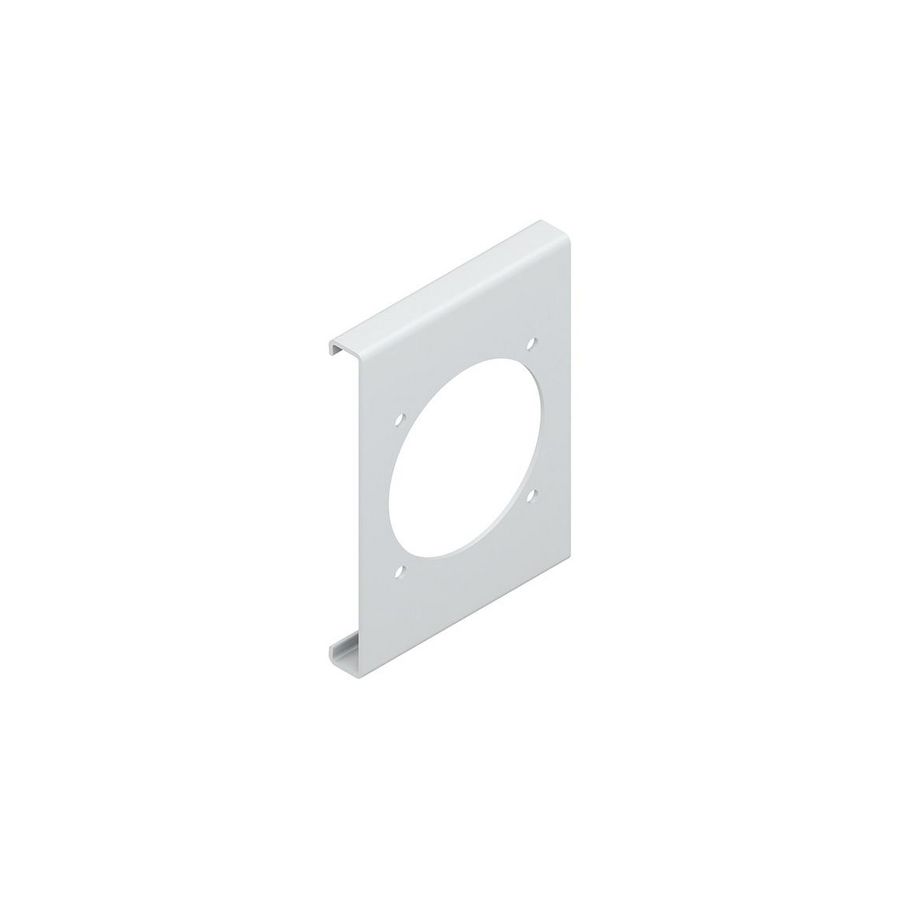 Afdekplaat HKLD1P1/130.6 wit creme pvc RAL9001