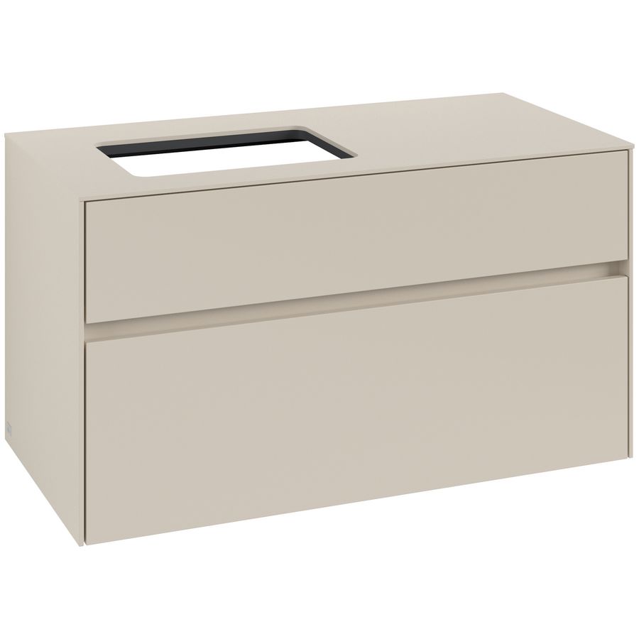 Wastafelonderkast Collaro 1000x548x500mm Cashmere Grey C110B0VN