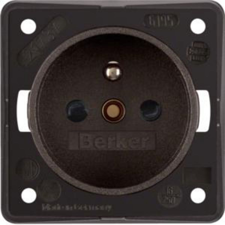 Wandcontactdoos penaarde berker Integro bruin