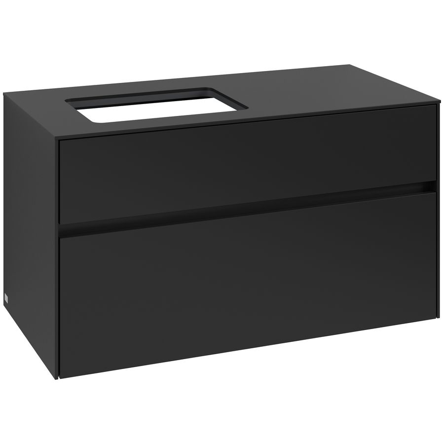 Wastafelonderkast Collaro 1000x548x500mm Volcano Black C110B0VL