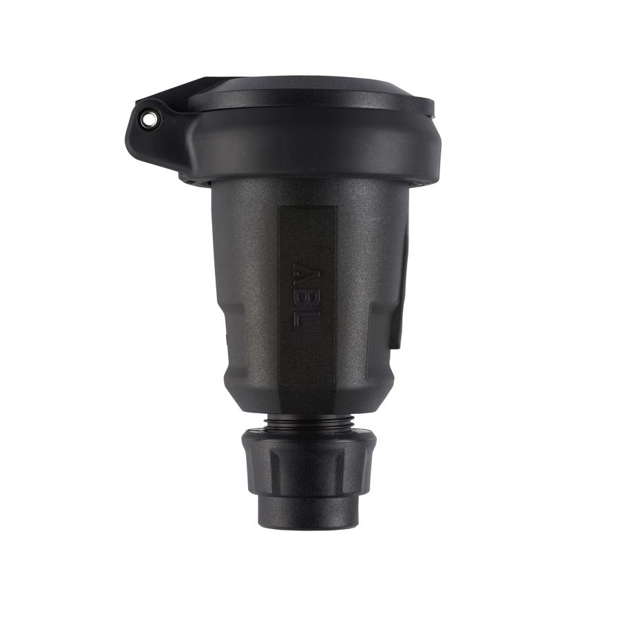 Koppelcontactstop geaard Hightech SCHUKO IP54 zwart VVE=10
