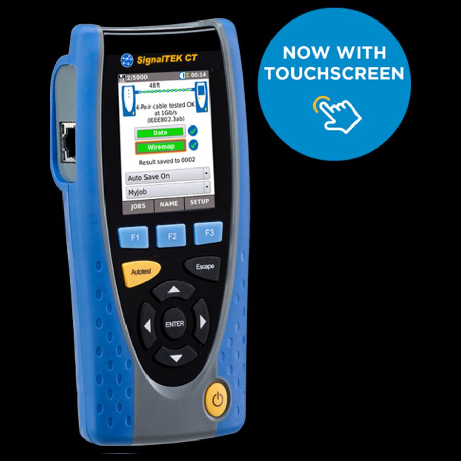 Netwerk kabel tester SignalTEK CT met touchscreen