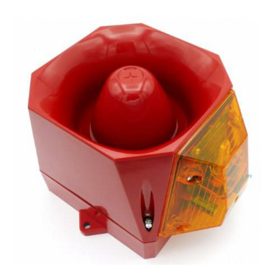 Signaalhoorn-flitslicht-combi AXL04 115/230 VAC helder