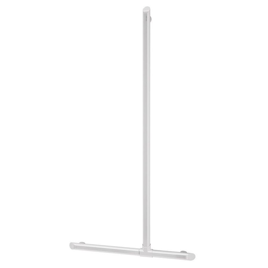 Douchestang T-vormig Ø35 H.1130x500 alu wit