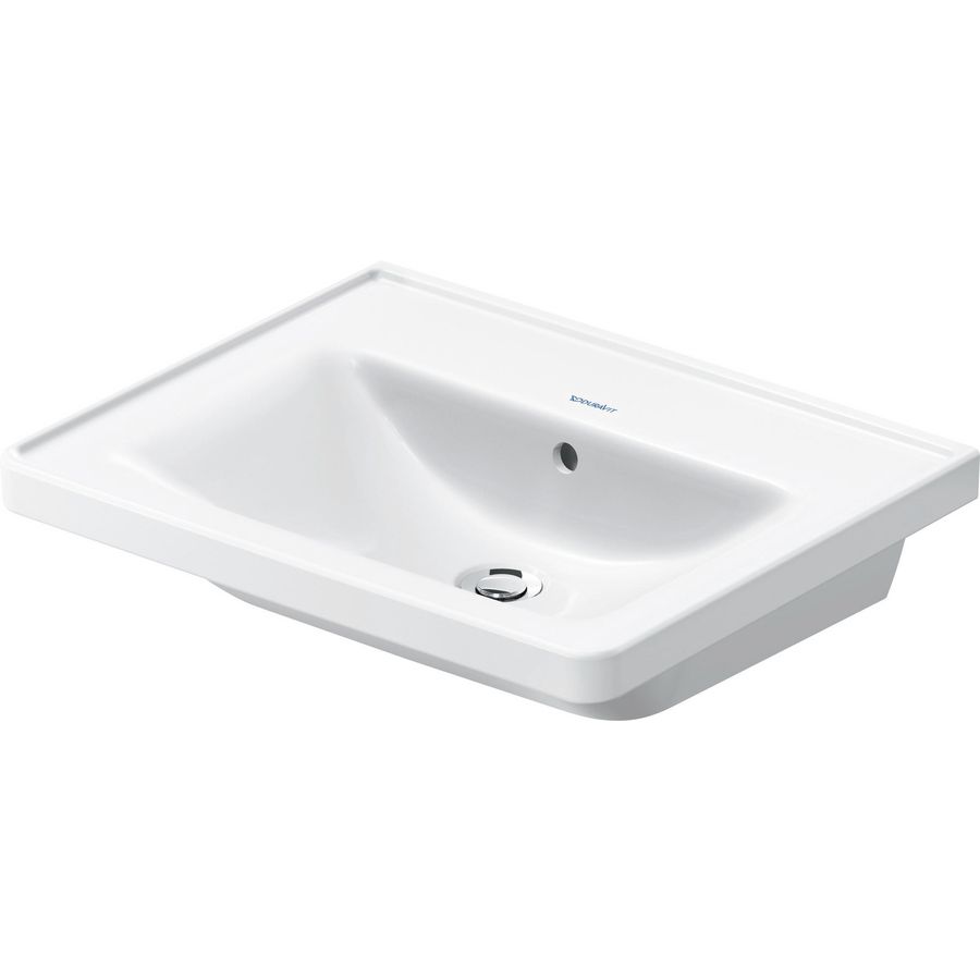 D-NEO #236760 wastafel 600mm wit zonder kraangat