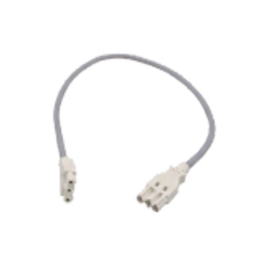 FIN DOORVERB.KABEL WIT 0,8M MET CONNECTOR