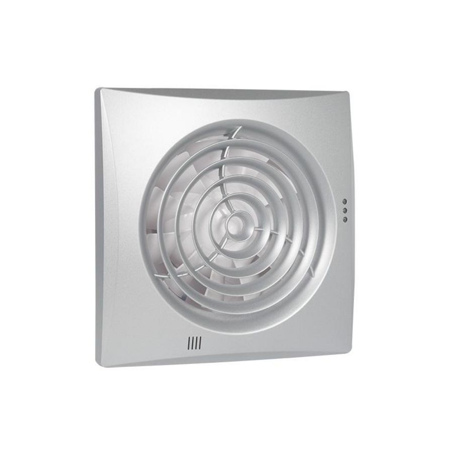Badkamer-/ toiletventilator Silencio 125 aluminium