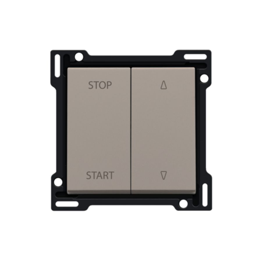 Afwerkingsset elek. gescheiden rolluikschakelaar bronze