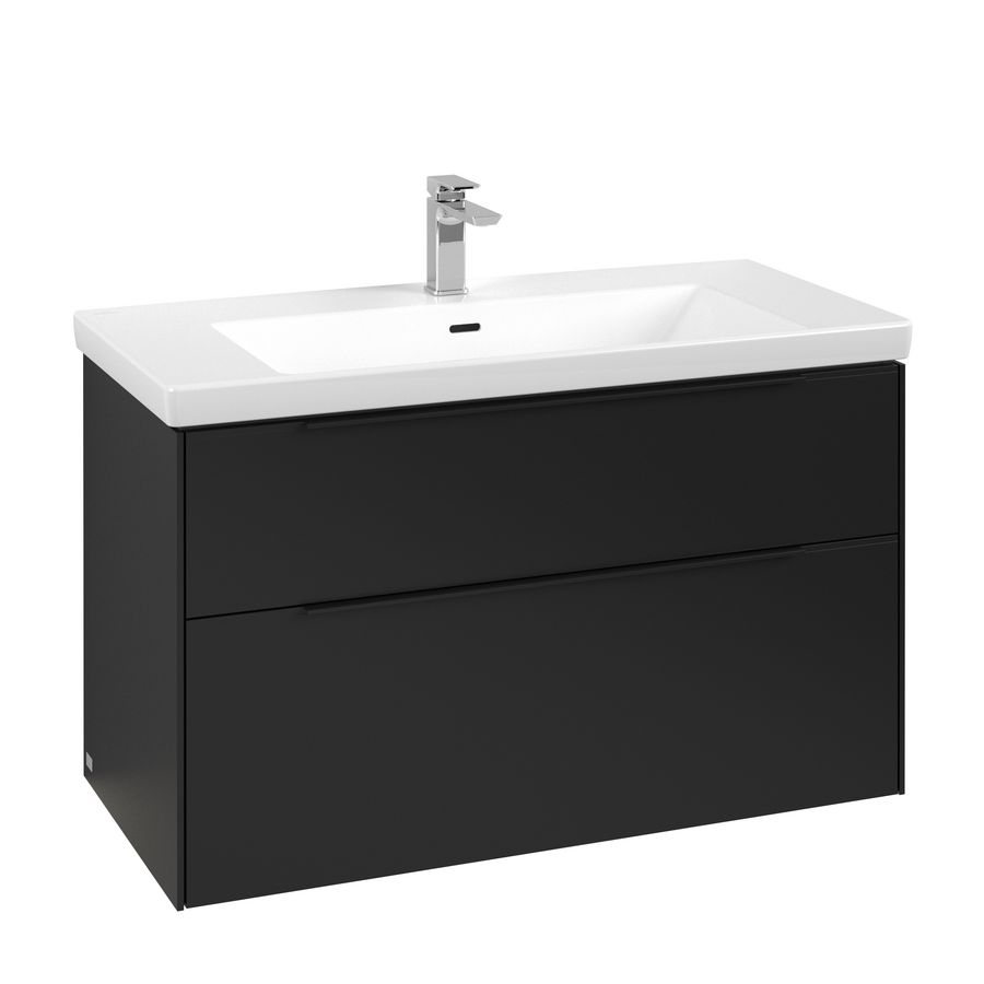 Wastafelonderkast Subway 3.0 973x576x478mm Volc. Black C570L1VL